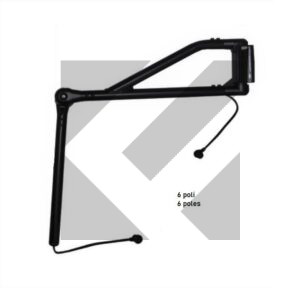 BRACCIO SPECCHIO DX 24V 6P