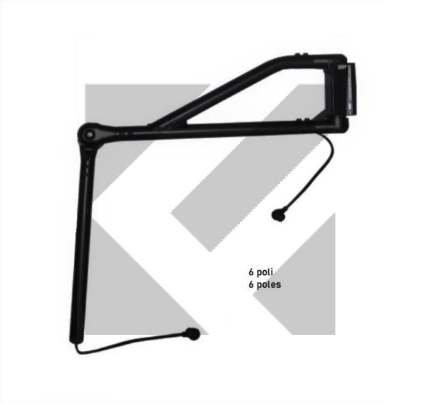 BRACCIO SPECCHIO DX 24V 6P