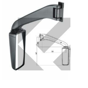 RETROVISORE SX 24V(SPECCHIO SINGOLO)