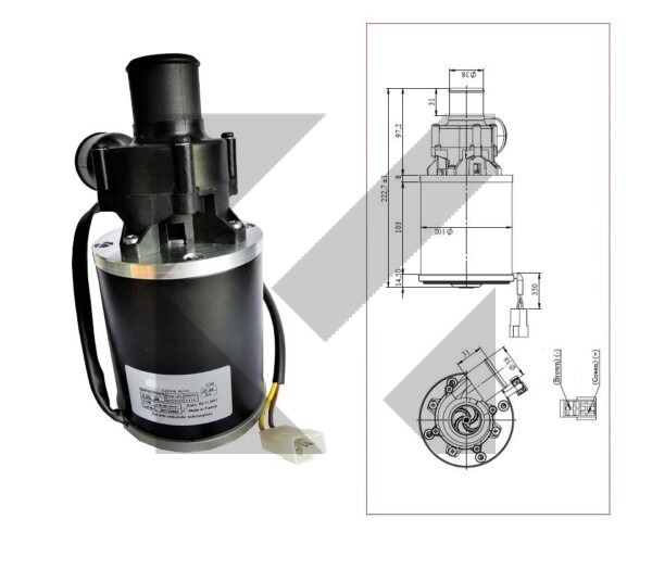 POMPA CENTRIFUGA 24V 6000L/H