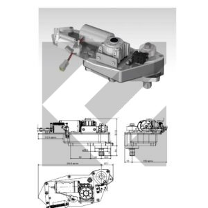 GRUPPO MOTORE PORTA DX COMPACT 24V