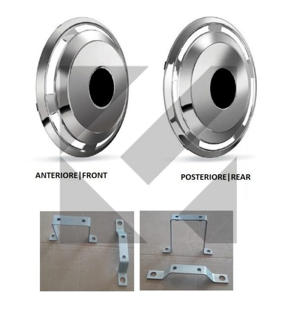 DISCO COPRIRUOTA POST.INOX 16'' C/STAFFE