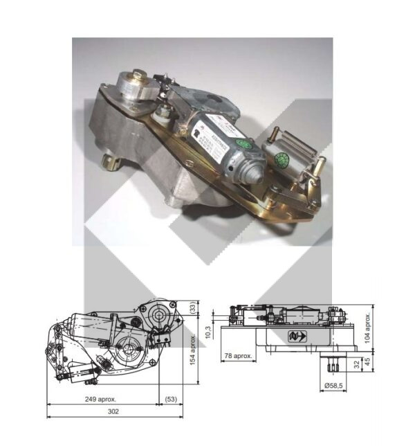 KIT SOST. MOTORE PORTA 24V DX