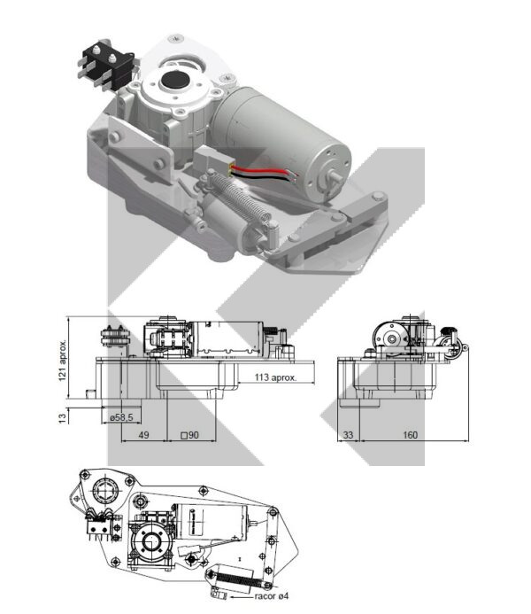 MOTORE ELETTRICO SX 24V