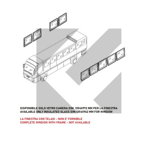 CRISTALLO FINESTRA 380 EUROCLASS 1354X936 MM