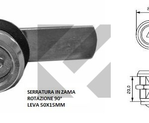 SERRATURA PERNO TRIANGOLARE