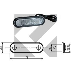 LUCE INGOMBRO ANT.LED 12/24V