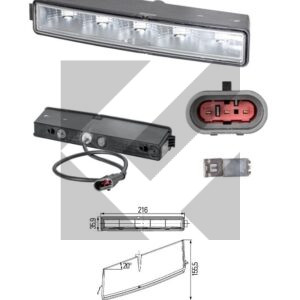 LUCE POSIZIONE+DRL SX LED 24V