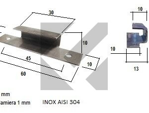 CLIP INOX FERMA MOQUETTE