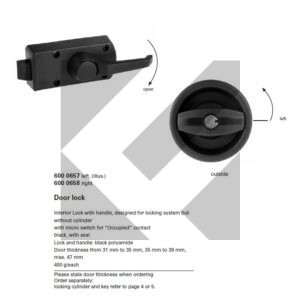 SERRATURA C/MANIGLIA DX S/CHIAVE