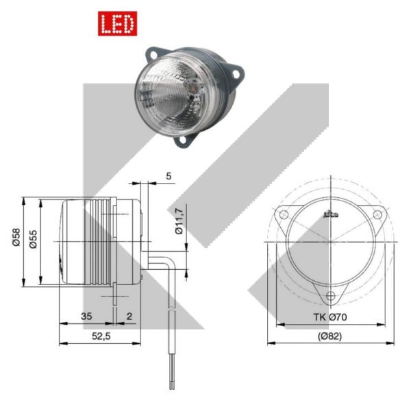 FANALE DIR.DX/SX LED 9-32V