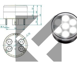 FANALE RETROMARCIA LED 12V MOD.414