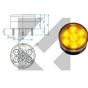 FANALE POST.DIREZIONE LED 12V MOD.414