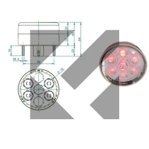 FANALE POST.POSIZIONE LED 12V MOD.414