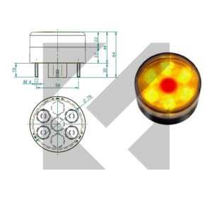 FANALE POST.DIREZIONE/POS.LED 12V MOD.414