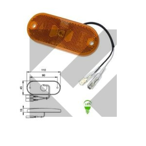 SIDE MARKER 24V LED 110X45 MM