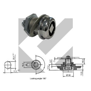 SERRATURA CHIAVE QUADRA 8