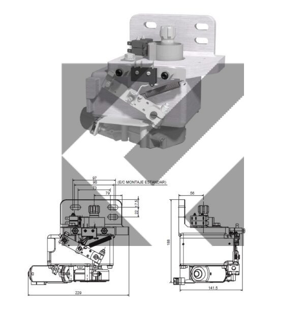 GRUPPO PORTA ELETTRICO 12V