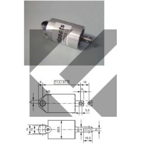 CILINDRO PNEUM.PORTA D.25X16