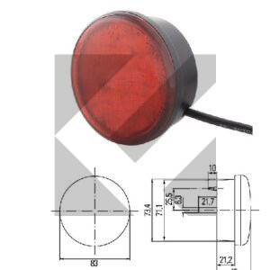 FANALE POST.STOP/POSIZ. LED 24V