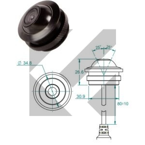 TELECAMERA EYEBALL 12V