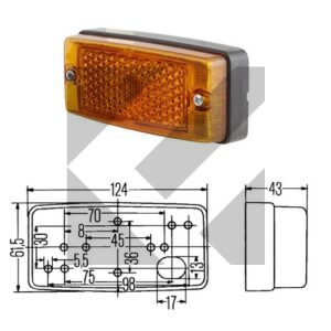 SIDE MARKER 124X61
