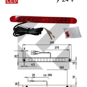 FANALE STOP 24V 12 LED