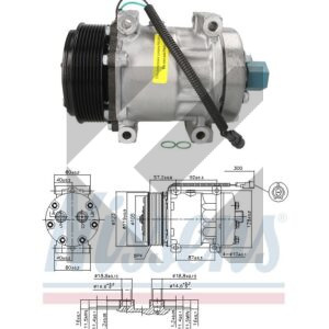 COMPRESSORE SD7H15 R.O. POLY-V8 24V
