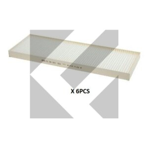 KIT(6PZ) FILTRI ABITACOLO 495X175X30MM