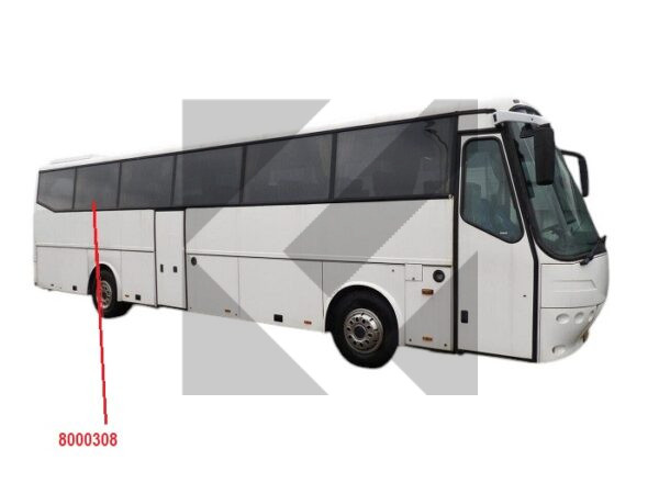 CRISTALLO LAT.DX/SX CAM.GRIGIO FUTURA 1157X928MM
