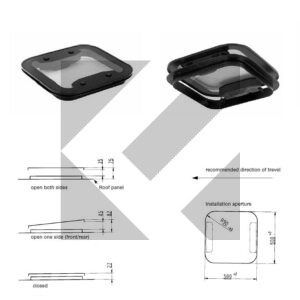 BOTOLA MANUALE 50X50CM S/CORNICE
