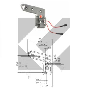 SUPPORTO MARTELLETTO C/SENSORE