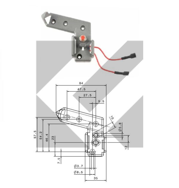 SUPPORTO MARTELLETTO C/SENSORE