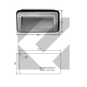 MANIGLIA INCASSO 131X70