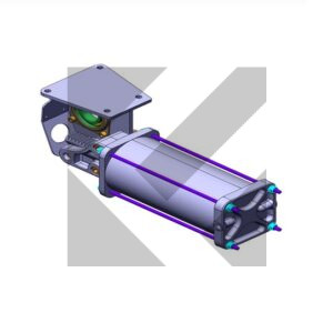 KIT CILINDRO PORTA D.125 C/STAFFA