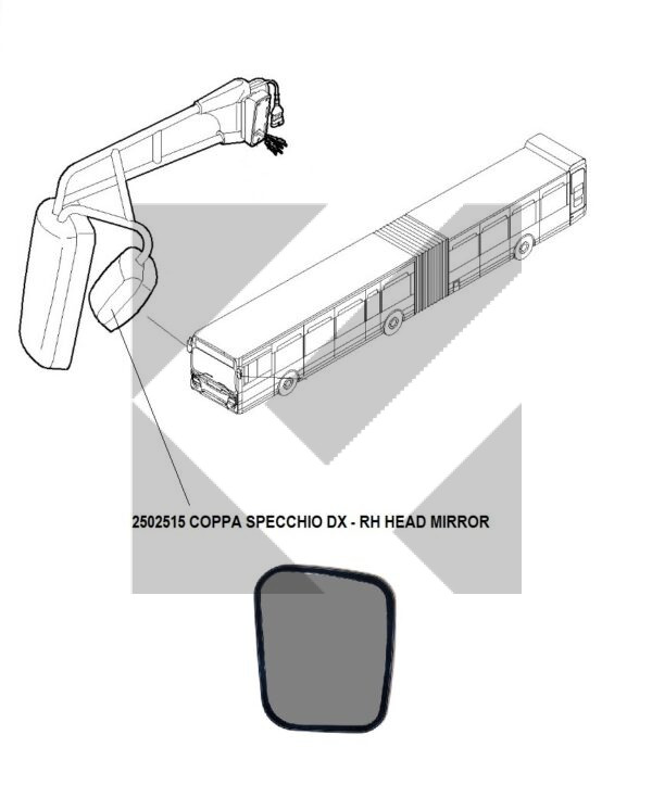 COPPA SPECCHIO AUSILIARIO 24V