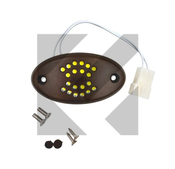 PLAFONIERA MARRONE 24V 20 LED