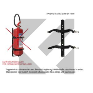 SUPPORTO ESTINTORE 6KG C/CINGHIE