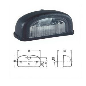 FANALE TARGA 12/24V