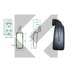 RETROVISORE DX/SX 24V MOD.330/183