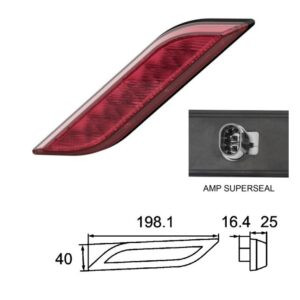 FANALE RETRONEBBIA DX LED 12/24V