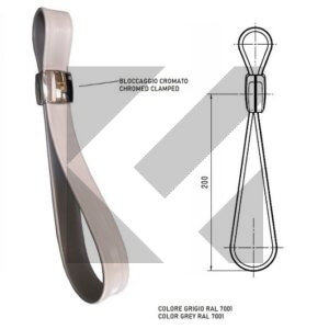 MANIGLIA APPIGLIO GRIGIA