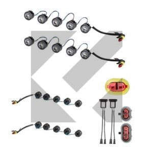 KIT COMPLETO 10 LED DRL+2 CENTR. 12/24V