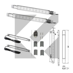 KIT (2PZ) CEM LUCI DIURNE/DRL 24V