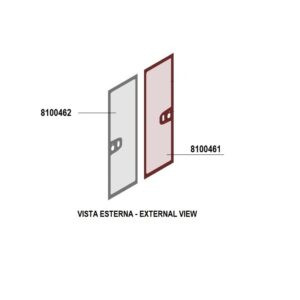 CRISTALLO ANTA PORTA DX V.E.