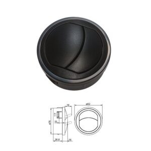 DIFFUSORE ARIA NERO D.82