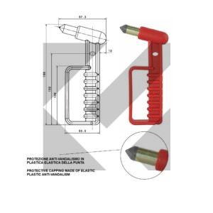 MARTELLETTO EMERG.ANTIVANDALO