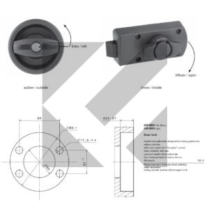 SERRATURA C/MANIGLIA SX