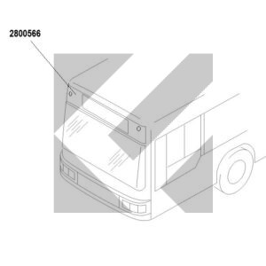 CRISTALLO FRONT.SUP.MAN A20-A78/CENTROLINER